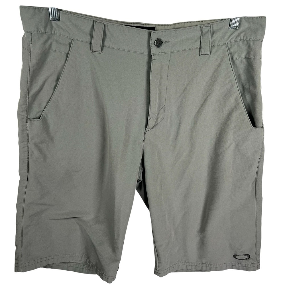 The‎ North Face Men 34 Gray Snap/Drawstring Waist Polyester Shorts